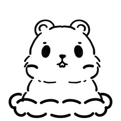 Cute animals outline