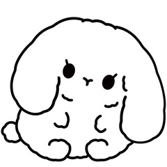 Cute animals outline