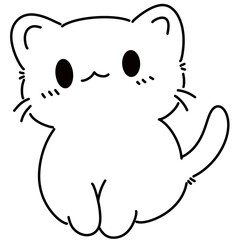 Cute animals outline