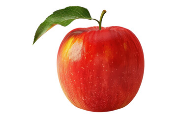 Red apple isolated on transparent background