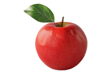 Red apple isolated on transparent background