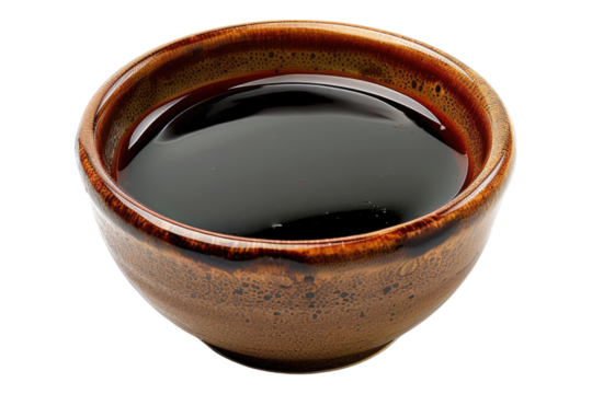 Soy sauce isolated on transparent background