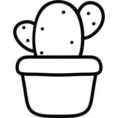 Plant and flower outline