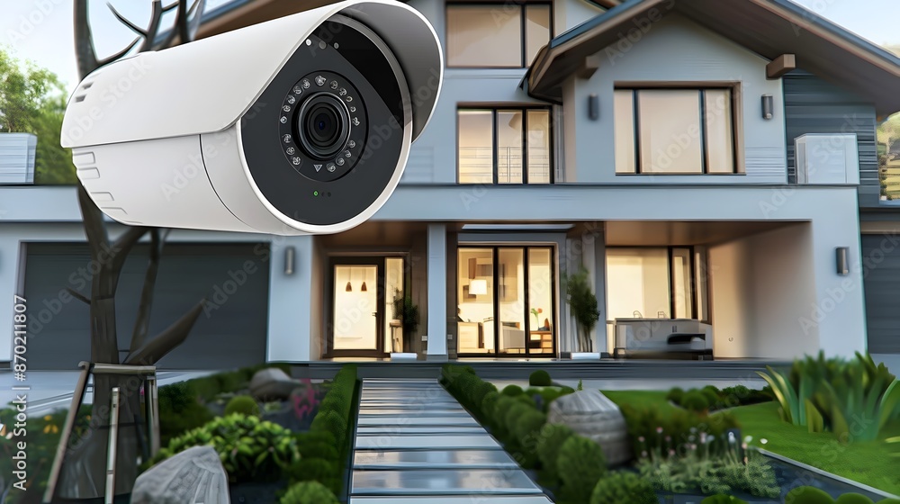 Aufkleber secure connected home with smart security system