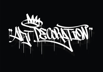 ART DECORATION graffiti tag style design