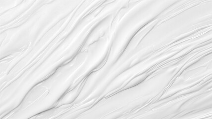 Fototapeta premium Pure white cream skin care texture smooth creamy cosmetic product background