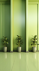 lime color background. Created with generative AI