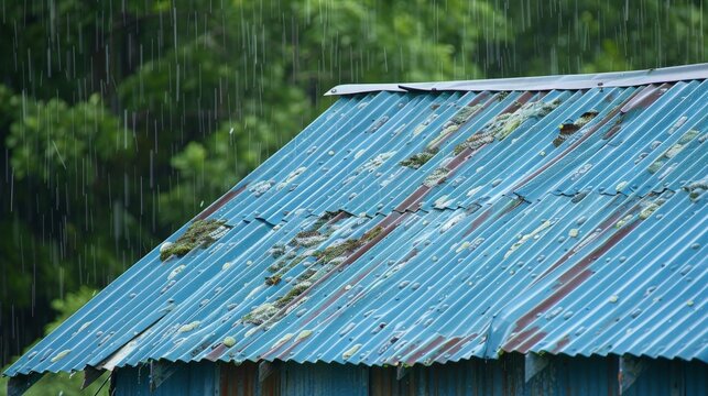 The gentle patter of rain on a tin roof creates a soothing melody, lulling you into a state of relaxation and peace.