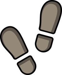 Footprint line icon