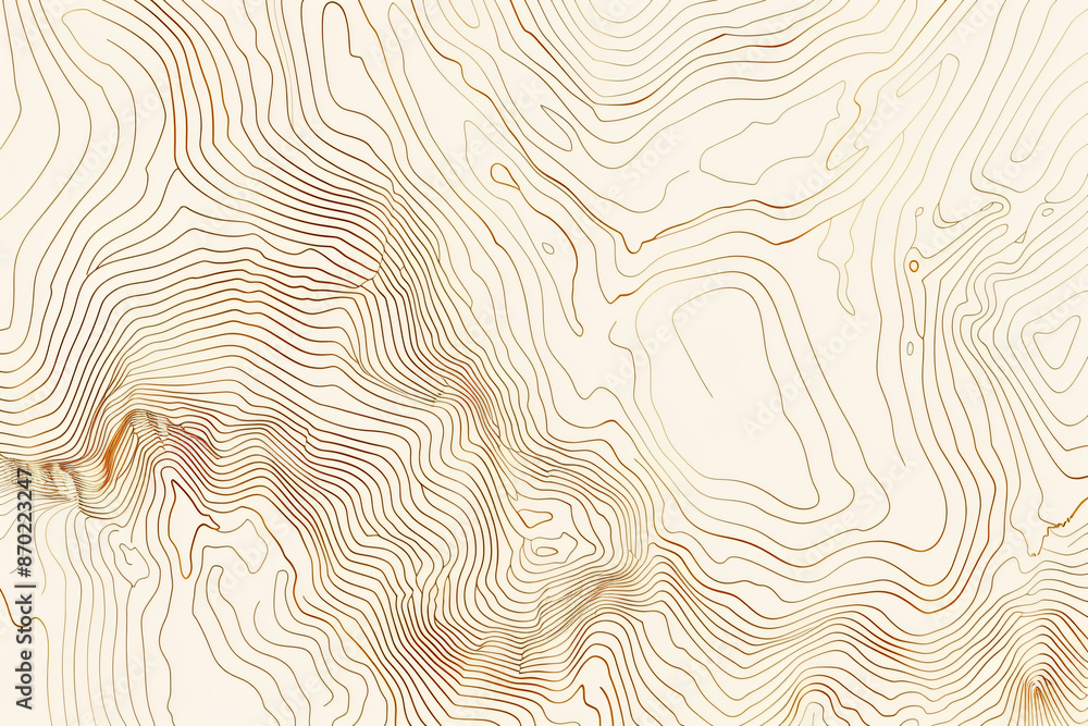 Poster topographic map line background vector illustration. topography contour pattern with copy space. abs