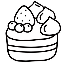 Cake outline