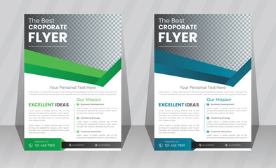 Creative corporate business agency flyer bundle a4 template layout, collection of modern brochure cover page vector poster or leaflet and company report design 