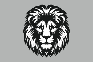 Fototapeta premium Lion Face Vector Art & Illustration