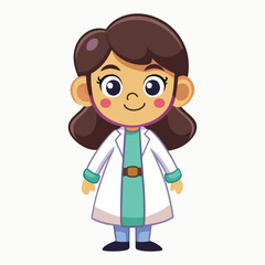 Doctor cartoon clip art vetcor
