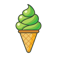 Ice cream cone sticker