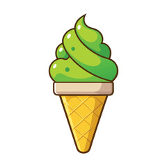 Ice cream cone sticker