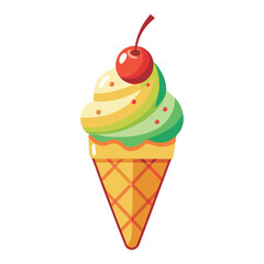 Ice cream cone sticker