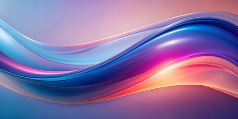 Fototapeta premium Abstract background with pink pirple and blue wave design