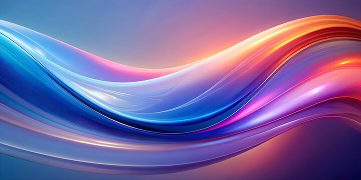 Abstract background with pink pirple and blue wave design