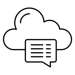 Cloud computing icon symbol