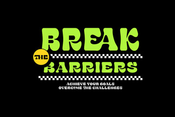 streetwear groovy Graphic tee aesthetic quotes concept vector design templates