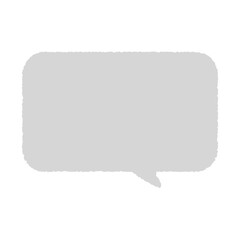 Simple speech bubble, vector illustration