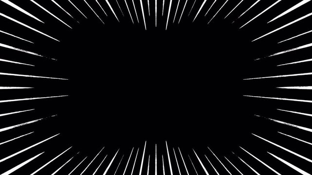Comic-style Concentration Lines, Radial Background, Effect Illustration