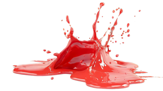 Splash Red Paint