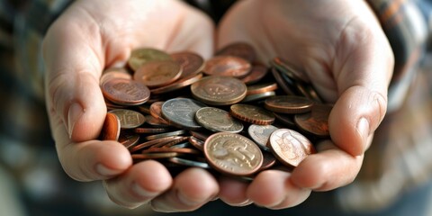 Piggy Bank and Financial Education: Addressing Rising Costs and Financial Pressure by Teaching Proper Spending Habits and Money Management from a Young Age. High-Definition AI-Generated Wallpaper