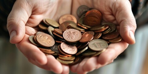 Piggy Bank and Financial Education: Addressing Rising Costs and Financial Pressure by Teaching Proper Spending Habits and Money Management from a Young Age. High-Definition AI-Generated Wallpaper