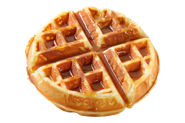 Balgian waffle isolated on transparent background