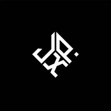 JXP letter logo design on black background. JXP creative initials letter logo concept. JXP letter design.