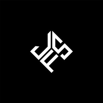 JFS letter logo design on black background. JFS creative initials letter logo concept. JFS letter design.