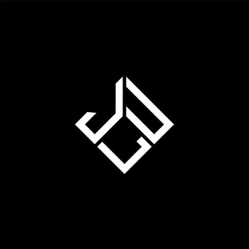 JLU letter logo design on black background. JLU creative initials letter logo concept. JLU letter design.