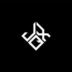 JQX letter logo design on black background. JQX creative initials letter logo concept. JQX letter design.