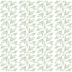 seamless pattern with bamboo leaves