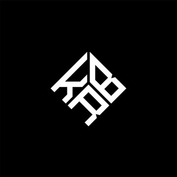 KRB letter logo design on black background. KRB creative initials letter logo concept. KRB letter design.