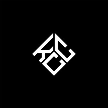 KCC letter logo design on black background. KCC creative initials letter logo concept. KCC letter design.