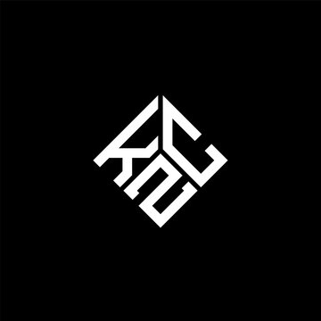 KZC letter logo design on black background. KZC creative initials letter logo concept. KZC letter design.