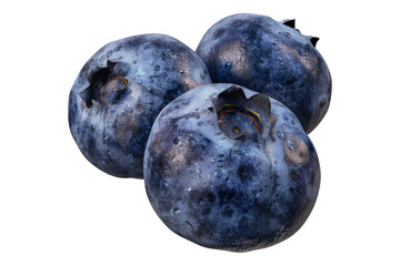 Obraz premium Blue berry isolated on transparent background