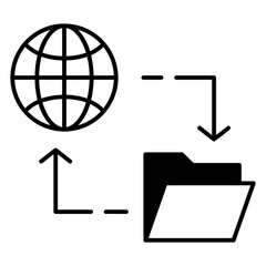 File transfer icon symbol