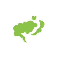 Fart cloud vector icon