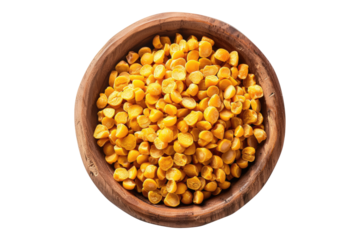 Chana dal isolated on transparent background