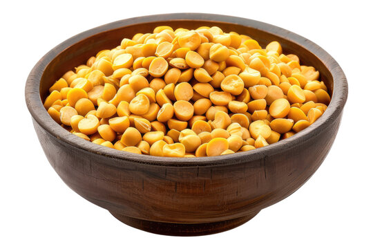 Chana dal isolated on transparent background