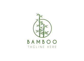 Bamboo Logo Template vector icon illustration design