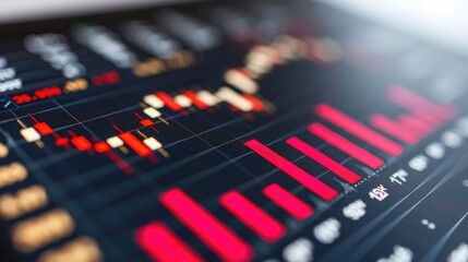 Fototapeta premium Futuristic Investment Bonds in Holographic Trading Environment