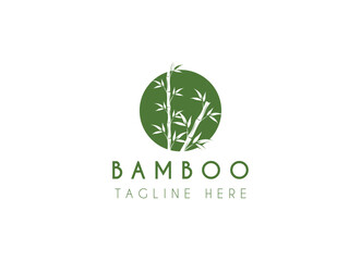 Bamboo Logo Template vector icon illustration design