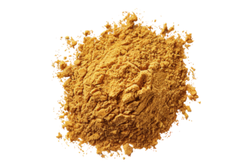 Chicken stock powder isolated on transparent background