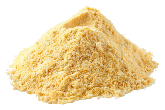 Chicken stock powder isolated on transparent background