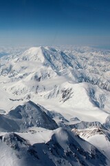 Naklejka premium snow covered mountains, Mount McKinley, Alaska